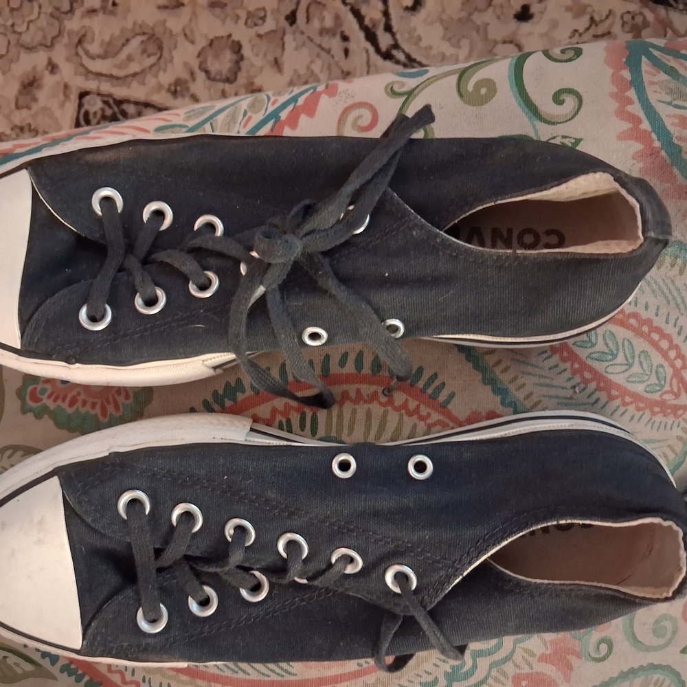 Converse Black Low Top Canvas Sneakers